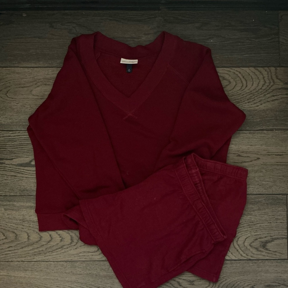 Universal Thread Maroon Pajama Set - Picture 2 of 2